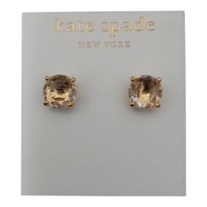 Kate Spade Gold Crystal Stud Earrings NWT